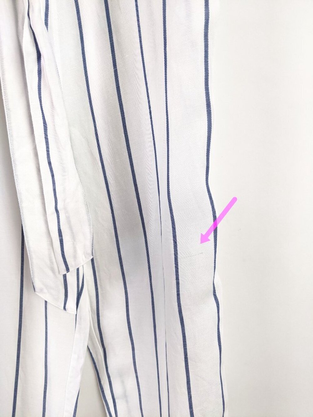 RAILS Harper Jumpsuit Spaghetti Strap Belted Linen Blend Striped Pattern Size L - Picture 7 of 14